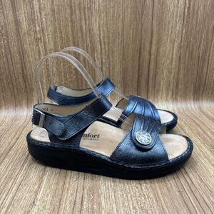 Finn Comfort SAUSALITO Women’s US 5/36 Jeans Berna Leather Sandal Retail $295!